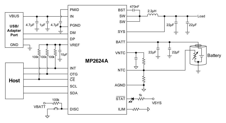 4.5A, I2C-Controlled, Single-Cell Battery Charger